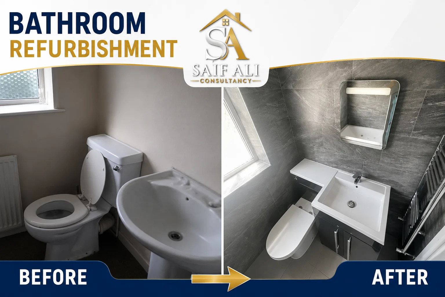 Bathroom Refurbishment — Before & After